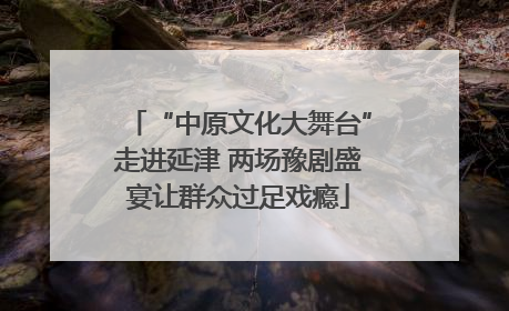 “中原文化大舞台”走进延津 两场豫剧盛宴让群众过足戏瘾