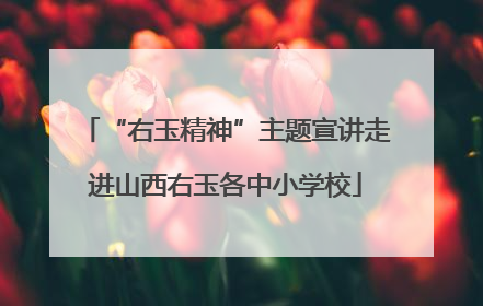 “右玉精神”主题宣讲走进山西右玉各中小学校