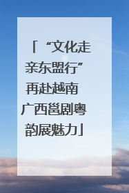 “文化走亲东盟行”再赴越南 广西邕剧粤韵展魅力