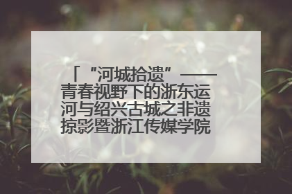 “河城拾遗”——青春视野下的浙东运河与绍兴古城之非遗掠影暨浙江传媒学院小学期来绍