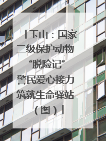 玉山：国家二级保护动物“脱险记” 警民爱心接力筑就生命驿站（图）