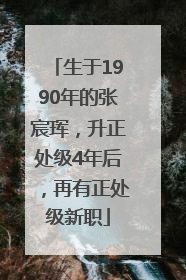 生于1990年的张宸珲，升正处级4年后，再有正处级新职