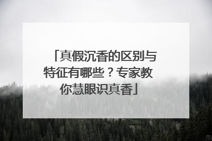 真假沉香的区别与特征有哪些？专家教你慧眼识真香