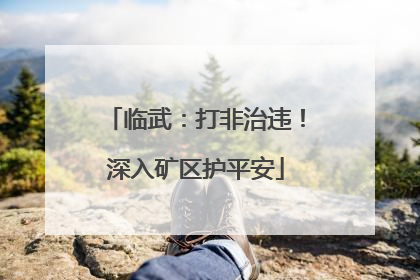 临武：打非治违！深入矿区护平安