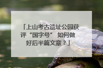 上山考古遗址公园获评“国字号” 如何做好后半篇文章？
