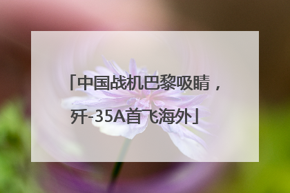 中国战机巴黎吸睛，歼-35A首飞海外