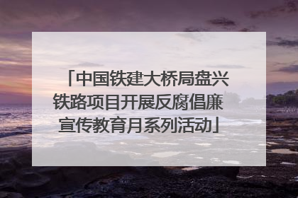 中国铁建大桥局盘兴铁路项目开展反腐倡廉宣传教育月系列活动