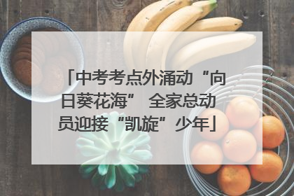 中考考点外涌动“向日葵花海” 全家总动员迎接“凯旋”少年