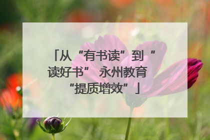 从“有书读”到“读好书” 永州教育“提质增效”