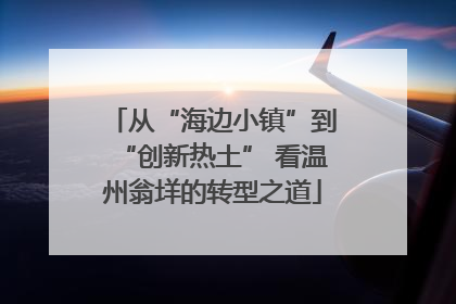 从“海边小镇”到“创新热土” 看温州翁垟的转型之道