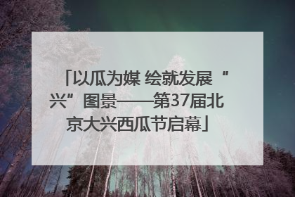 以瓜为媒 绘就发展“兴”图景——第37届北京大兴西瓜节启幕