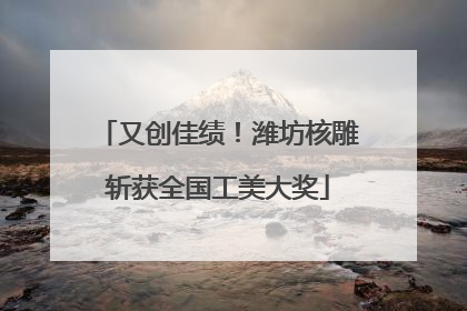 又创佳绩！潍坊核雕斩获全国工美大奖