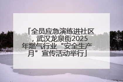 全员应急演练进社区，武汉龙泉街2025年燃气行业“安全生产月”宣传活动举行