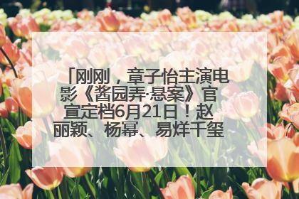 刚刚，章子怡主演电影《酱园弄·悬案》官宣定档6月21日！赵丽颖、杨幂、易烊千玺等角色海报曝光