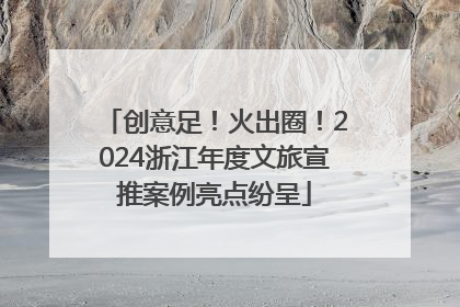 创意足！火出圈！2024浙江年度文旅宣推案例亮点纷呈