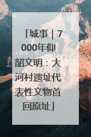城事｜7000年仰韶文明：大河村遗址代表性文物首回原址