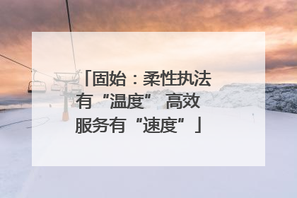 固始：柔性执法有“温度” 高效服务有“速度”