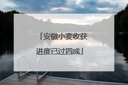 安徽小麦收获进度已过四成