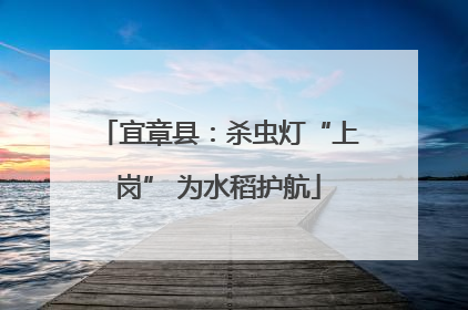 宜章县：杀虫灯“上岗” 为水稻护航