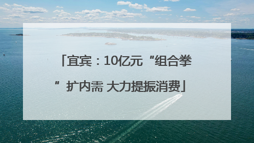 宜宾：10亿元“组合拳”扩内需 大力提振消费