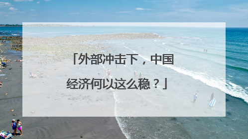 外部冲击下，中国经济何以这么稳？