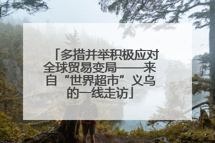 多措并举积极应对全球贸易变局——来自“世界超市”义乌的一线走访