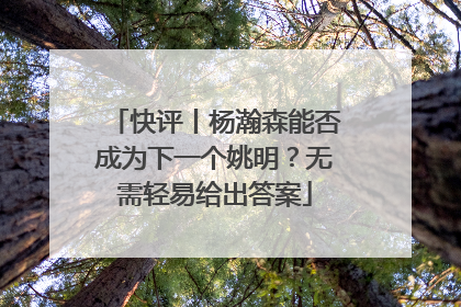 快评丨杨瀚森能否成为下一个姚明？无需轻易给出答案