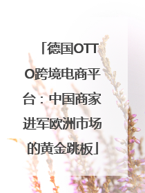 德国OTTO跨境电商平台：中国商家进军欧洲市场的黄金跳板