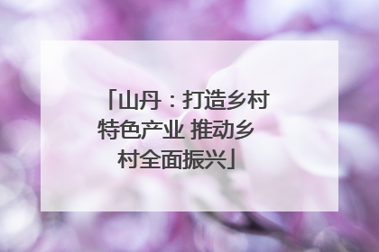 山丹：打造乡村特色产业 推动乡村全面振兴