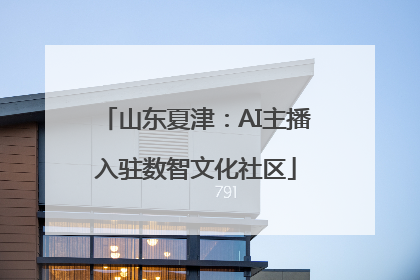 山东夏津：AI主播入驻数智文化社区