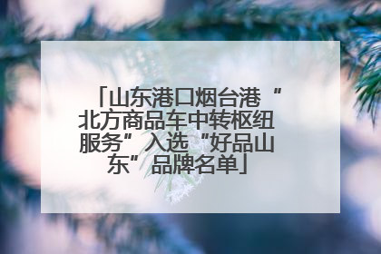 山东港口烟台港“北方商品车中转枢纽服务”入选“好品山东”品牌名单