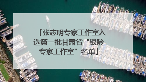张志明专家工作室入选第一批甘肃省“银龄专家工作室”名单