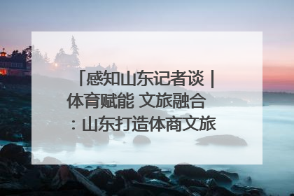 感知山东记者谈｜体育赋能 文旅融合：山东打造体商文旅融合发展新格局