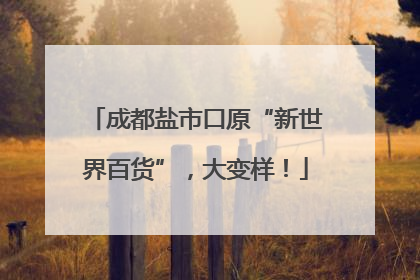 成都盐市口原“新世界百货”，大变样！