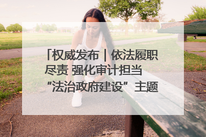 权威发布｜依法履职尽责 强化审计担当 “法治政府建设”主题系列新闻发布会市审计局专场召开