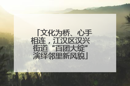 文化为桥、心手相连，江汉区汉兴街道“百团大绽”演绎邻里新风貌