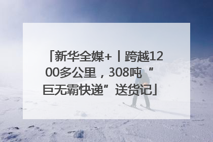 新华全媒+丨跨越1200多公里，308吨“巨无霸快递”送货记