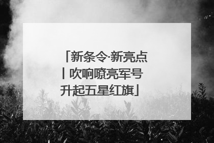 新条令·新亮点丨吹响嘹亮军号 升起五星红旗