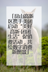 昆山高新区携手美团启动“美好高新·团团生活”促销费活动，共绘数字消费新图景
