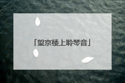 望京楼上聆琴音