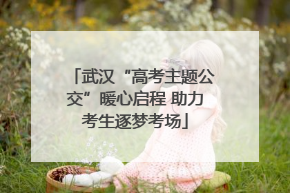武汉“高考主题公交”暖心启程 助力考生逐梦考场