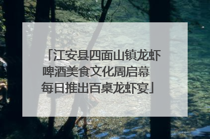 江安县四面山镇龙虾啤酒美食文化周启幕 每日推出百桌龙虾宴