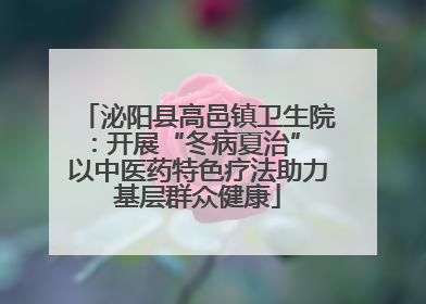 泌阳县高邑镇卫生院：开展“冬病夏治” 以中医药特色疗法助力基层群众健康
