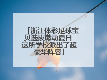 浙江体彩足球宝贝选拔燃动夏日 这所学校派出了超豪华阵容