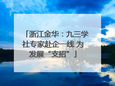 浙江金华：九三学社专家赴企一线 为发展“支招”
