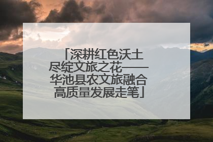 深耕红色沃土 尽绽文旅之花——华池县农文旅融合高质量发展走笔