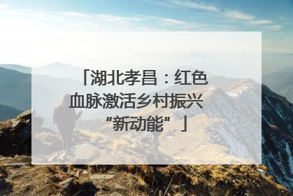 湖北孝昌：红色血脉激活乡村振兴“新动能”