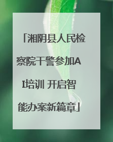 湘阴县人民检察院干警参加AI培训 开启智能办案新篇章