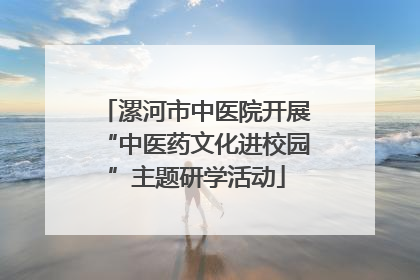 漯河市中医院开展“中医药文化进校园”主题研学活动