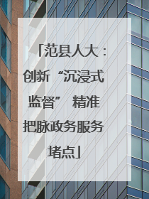 范县人大：创新“沉浸式监督” 精准把脉政务服务堵点